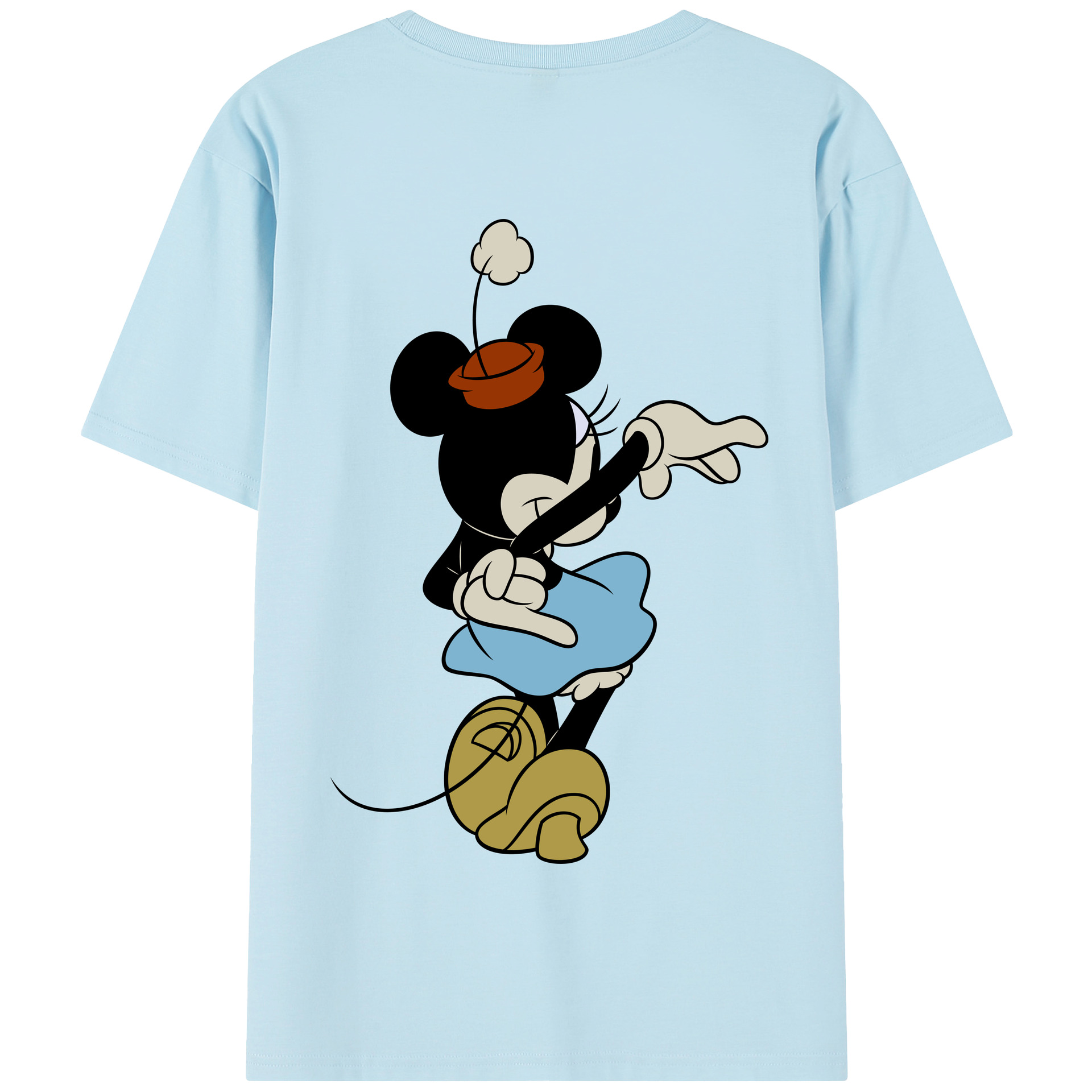 （画像用） ミッキーマウス Mickey Mouse 綿100％半袖Tシャツ（背面プリント）